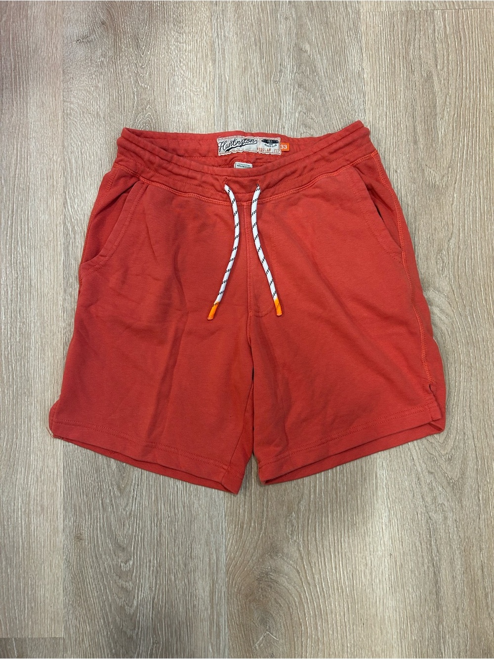Huntington Men's Orange Athletic Drawstring Shorts